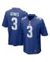 Deonte Banks 3 New York Giants Game Men Jersey – Royal