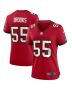 Derrick Brooks 55 Tampa Bay Buccaneers Women Game Retired Jersey – Red