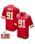 Derrick Nnadi #91 Kansas City Chiefs Super Bowl LIX Jersey – Men’s – Red