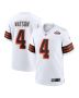 Deshaun Watson 4 Cleveland Browns Men Alternate Game Jersey – White