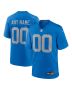 Detroit Lions Alternate Custom Game Men Jersey – Blue