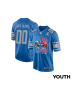 Detroit Lions vs. Kansas City Chiefs Super Bowl LVIII Matchup Game Custom YOUTH Jersey – Blue