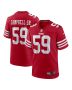 De’Vondre Campbell 59 San Francisco 49ers Game Men Jersey – Scarlet