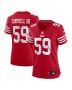 De’Vondre Campbell 59 San Francisco 49ers Women’s Game Jersey – Scarlet
