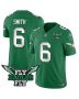 DeVonta Smith 6 Philadelphia Eagles Fly Eagles Fly Patch Alternate Game Men Jersey – Kelly Green