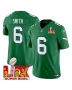 DeVonta Smith 6 Philadelphia Eagles Kelly Green Super Bowl Champions LIX Patch Vapor Limited Jersey – Kelly Green