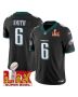 DeVonta Smith 6 Philadelphia Eagles Super Bowl Champions LIX Patch Vapor Limited Jersey – Black