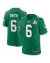 DeVonta Smith 6 Philadelphia Eagles Super Bowl LIX 2nd Alternate Game Jersey – Kelly Green