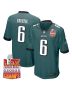 DeVonta Smith 6 Philadelphia Eagles Super Bowl LIX Champions Patch Game Men Jersey – Midnight Green
