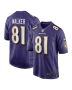 Devontez Walker 81 Baltimore Ravens Team Game Men Jersey – Purple