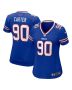 DeWayne Carter 90 Buffalo Bills Women’s Game Jersey – Royal