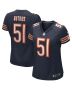 Dick Butkus 51 Chicago Bears Women Game Retired Jersey – Navy