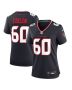Dieter Eiselen 60 Houston Texans Women’s Team Game Jersey – Navy