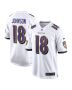 Diontae Johnson 18 Baltimore Ravens Player Game Men Jersey – White