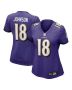 Diontae Johnson 18 Baltimore Ravens Women’s Player Game Jersey – Purple