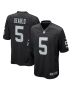 Divine Deablo 5 Las Vegas Raiders Men Game Jersey – Black