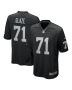 DJ Glaze 71 Las Vegas Raiders Team Game Men Jersey – Black