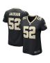 D’Marco Jackson 52 New Orleans Saints Women’s Game Jersey – Black