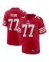 Dominick Puni 77 San Francisco 49ers Team Game Men Jersey – Scarlet