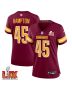 Dominique Hampton #45 Washington Commanders Super Bowl LIX Women’s Jersey – Burgundy