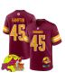 Dominique Hampton 45 Washington Commanders Super Bowl LIX New Orleans Patch Game Men Jersey – Burgundy