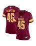 Dominique Hampton 45 Washington Commanders Women’s Game Jersey – Burgundy