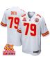 Donovan Smith 79 Kansas City Chiefs Super Bowl LVIII Champions 4X Game Men Jersey – White