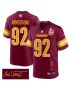 Dorance Armstrong 92 Washington Commanders Super Bowl LIX Champions Patch ‘New Orleans – The Ultimate Showdown’ EMBROIDERED Game Men Jersey – Burgundy