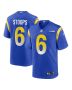 Drake Stoops 6 Los Angeles Rams Game Men Jersey – Royal