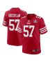 Dre Greenlaw 57 San Francisco 49ers Super Bowl LVIII Patch Game Men Jersey – Scarlet