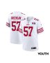 Dre Greenlaw 57 San Francisco 49ers Super Bowl LVIII Patch Game YOUTH Jersey – White