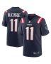 Drew Bledsoe 11 New England Patriots Men Game Retired Jersey – Navy
