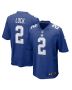 Drew Lock 2 New York Giants Team Game Men Jersey – Royal
