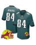 E.J. Jenkins 84 Philadelphia Eagles Super Bowl LIX New Orleans Patch Game Men Jersey – Midnight Green