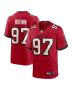 Earnest Brown IV 97 Tampa Bay Buccaneers Game Men Jersey – Red