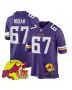 Ed Ingram 67 Minnesota Vikings Super Bowl LIX New Orleans Patch Game Men Jersey – Purple