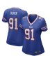 Ed Oliver 91 Buffalo Bills Women Game Jersey – Royal