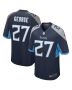 Eddie George 27 Tennessee Titans Men Game Retired Jersey – Navy