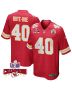 Ekow Boye-Doe 40 Kansas City Chiefs Super Bowl LVIII Champions 4 Stars Patch Game Men Jersey – Red