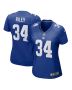 Elijah Riley 34 New York Giants Women’s Game Jersey – Royal
