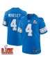 Emmanuel Moseley #4 Detroit Lions Super Bowl LIX Jersey – Men’s – Blue