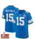Ennis Rakestraw Jr. #15 Detroit Lions Super Bowl LIX Jersey – Men’s – Blue