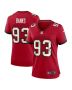 Eric Banks 93 Tampa Bay Buccaneers Women’s Game Jersey – Red