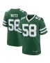 Eric Watts 58 New York Jets Team Game Men Jersey – Legacy Green