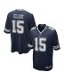 Ezekiel Elliott 15 Dallas Cowboys Team Game Men Jersey – Navy