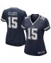 Ezekiel Elliott 15 Dallas Cowboys Women’s Game Jersey – Navy