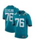 Ezra Cleveland 76 Jacksonville Jaguars Game Men Jersey – Teal
