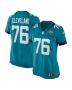 Ezra Cleveland 76 Jacksonville Jaguars Women Game Jersey – Teal