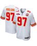 Felix Anudike-Uzomah 97 Kansas City Chiefs AFC Champions Patch Game Men Jersey – White