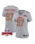 Felix Anudike-Uzomah 97 Kansas City Chiefs Super Bowl LVIII Champions 4 Stars Patch Atmosphere Fashion Game Women Jersey – Gray